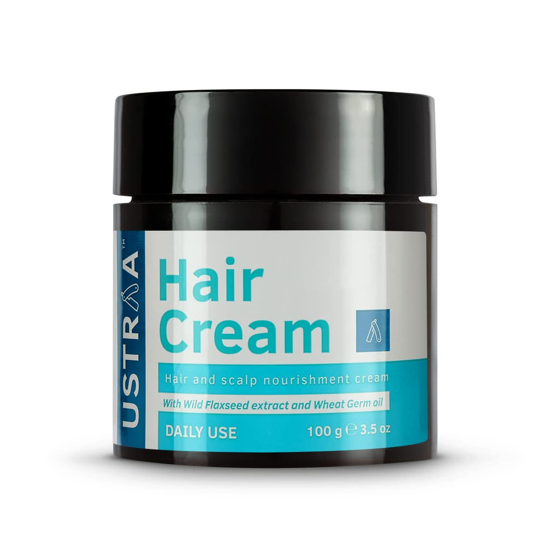 USTRAA HAIR CREAM FOR MEN - FOR DAILY USE- STYLE & NOURISHMENT - NON-STICKY, NON-OILY - SULPHATE & PARABEN FREE