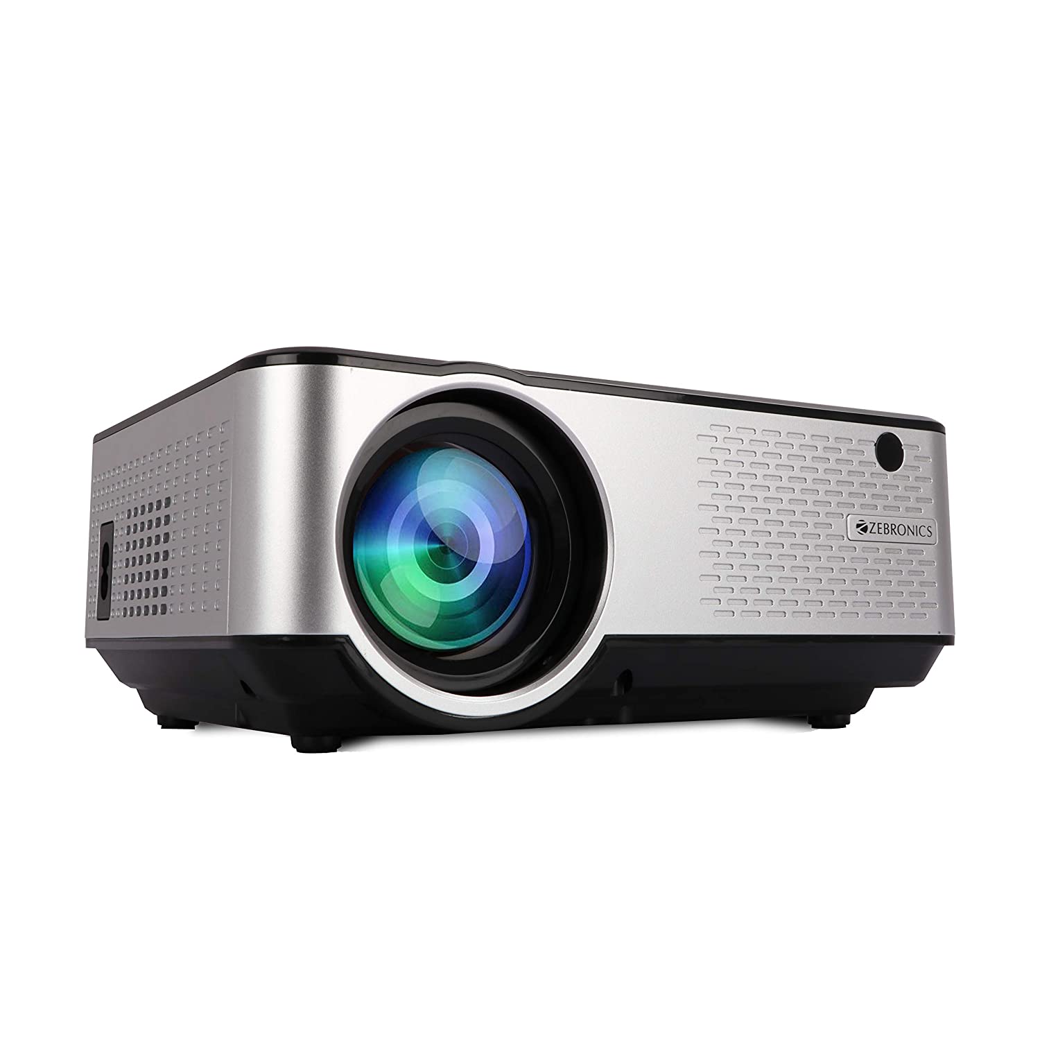 ZEBRONICS ZEB-LP2800 FULL HD HOME THEATRE PROJECTOR 2800 LUMENS WITH BUILT IN SPEAKER, HDMI, VGA, USB, AV IN, MSD SLOT, AUX OUT, 1080P SUPPORT AND REMOTE CONTROL