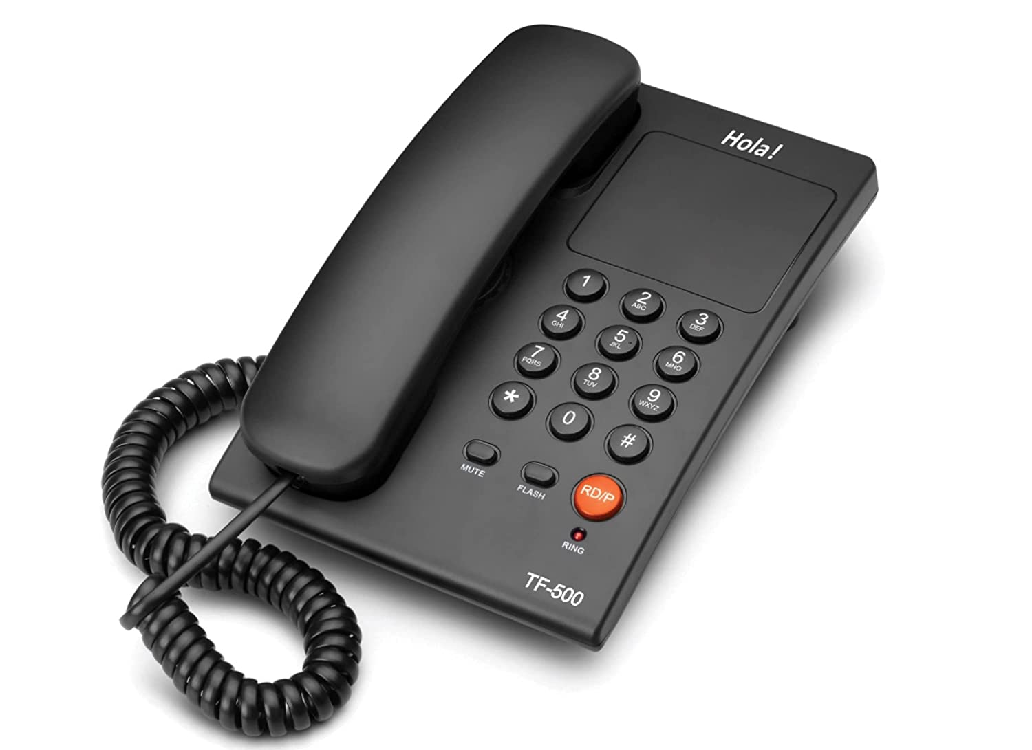 HOLA ! TF-500 BASIC CORDED LANDLINE PHONE FOR INTERCOM AND EPABX DESK & WALL MOUNTABLE, MUTE/PAUSE/FLASH/REDIAL FUNCTION (MADE IN INDIA)