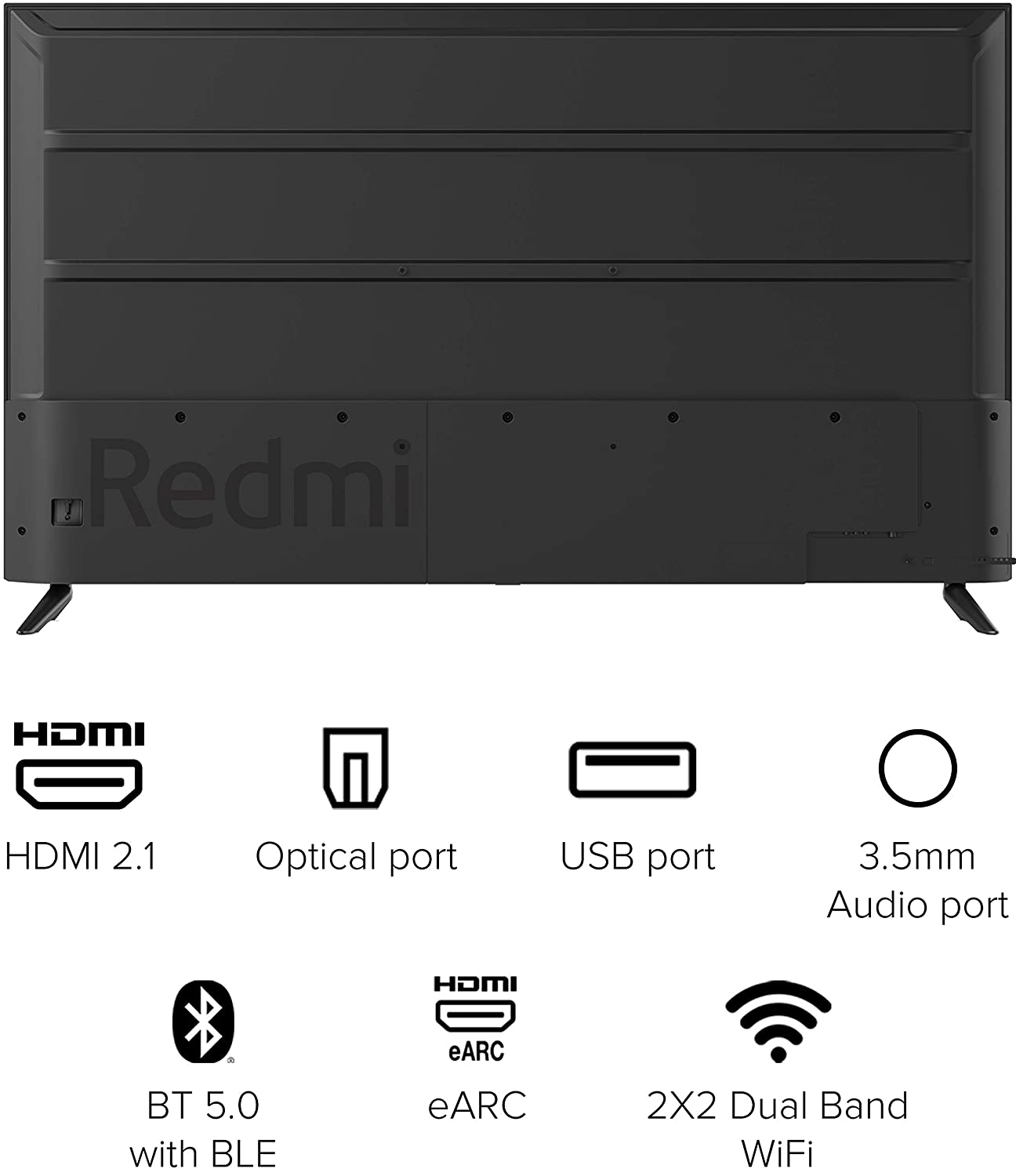 REDMI 126 CM (50 INCHES) 4K ULTRA HD ANDROID SMART LED TV X50|L50M6-RA (BLACK) (2021 MODEL)