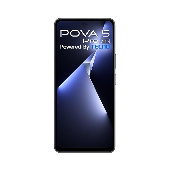 TECNO POVA 5 PRO 5G (DARK ILLUSION, 8GB RAM,256GB STORAGE)| SEGMENT 1ST 68W ULTRA FAST CHARGING | INDIA'S 1ST MULTI-COLORED BACKLIT ARC INTERFACE