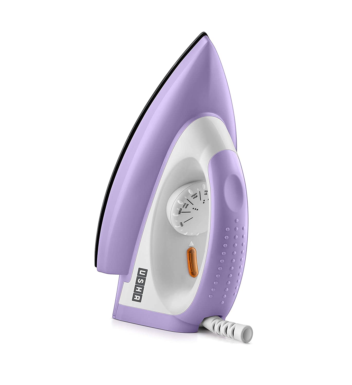 USHA ARMOR AR1100WB 1100 W DRY IRON WITH BLACK WEILBURGER SOLEPLATE (PURPLE)