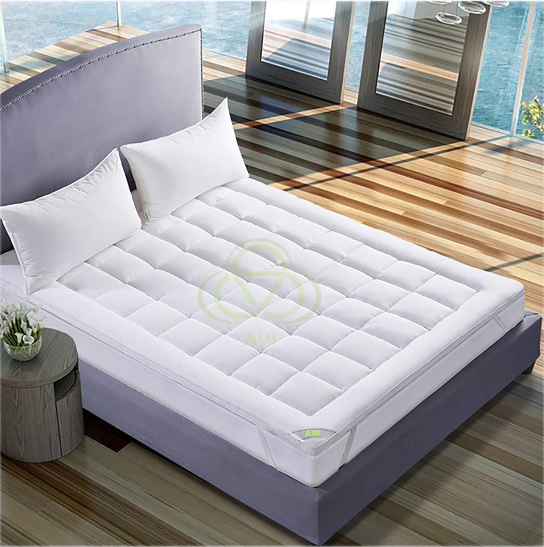 AVI SUPER SOFT 500 GSM MATTRESS PADDING/TOPPER FOR COMFORTABLE SLEEP -WHITE -5FT X 6.5FT - QUEEN(60X78INCH)