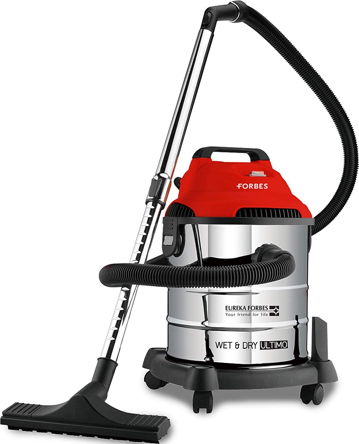 EUREKA FORBES WET AND DRY ULTIMO VACUUM CLEANER WITH 1400 WATTS HIGH POWER SUCTION AND BLOWER, 20 LITRES TANK CAPACITY, COMES WITH MULTIPLE ACCESSORIES (RED)