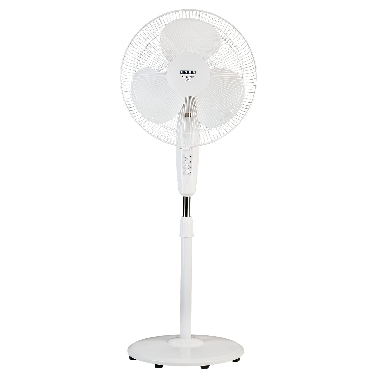 USHA MIST AIR ICY 400MM PEDESTAL FAN (WHITE)