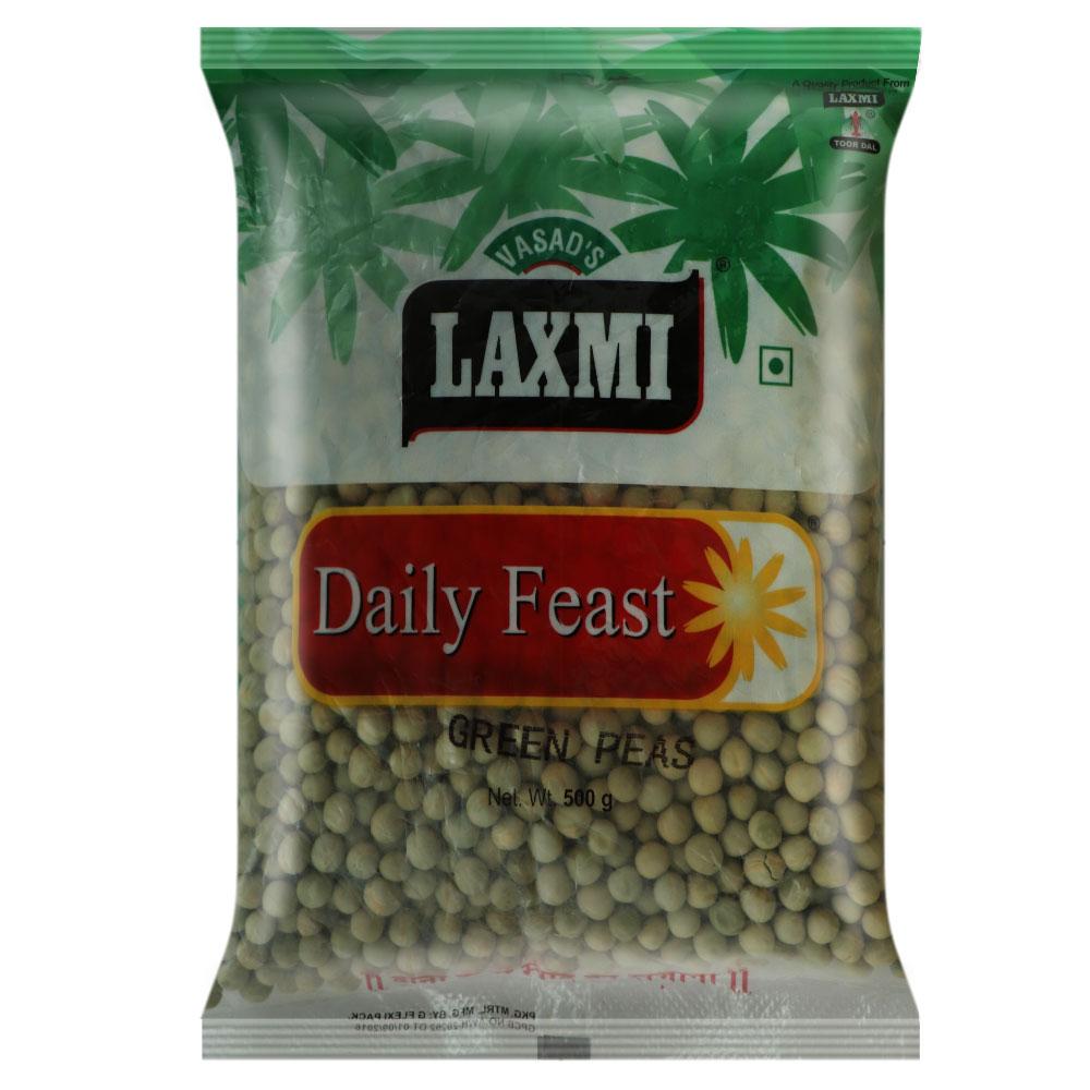 LAXMI DAILY FEAST GREEN VATANA / MATAR 500 G