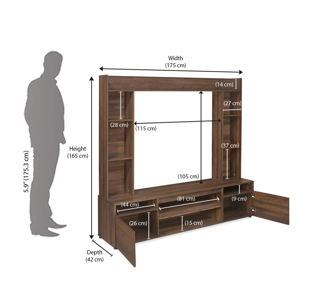 @HOME BY NILKAMAL WALTON TV UNIT (WENGE)