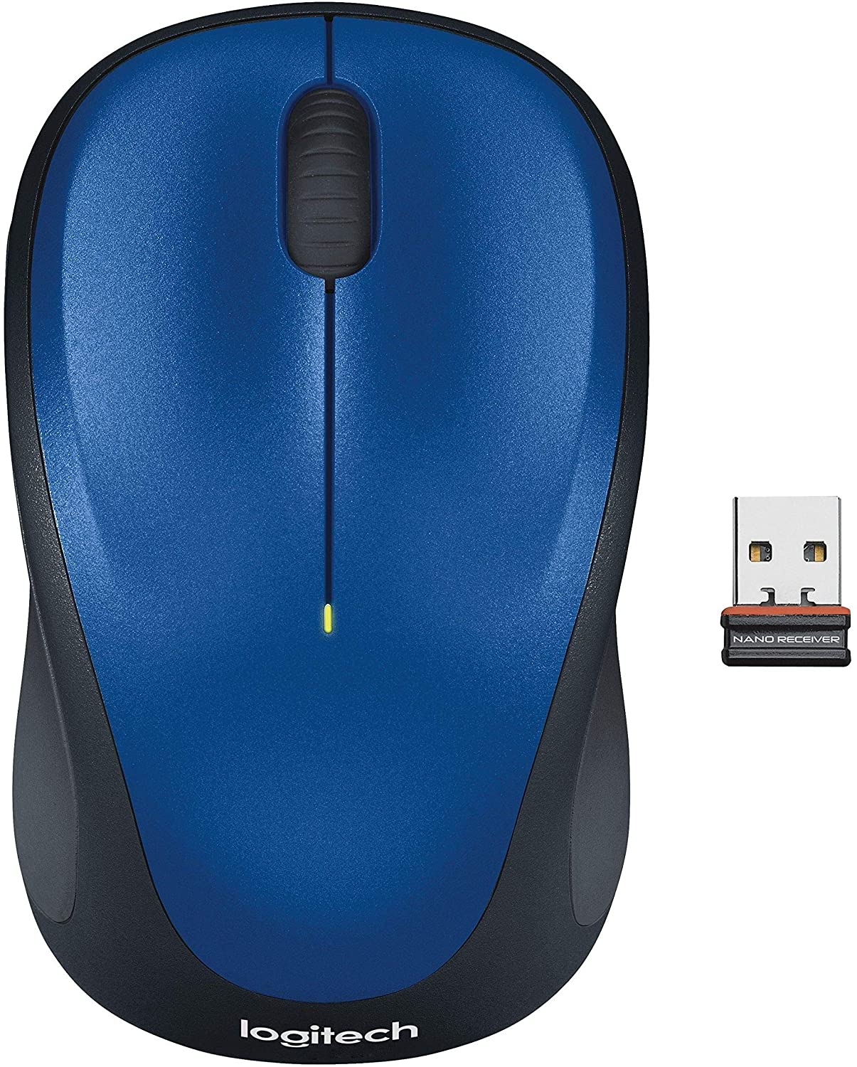 LOGITECH M235 WIRELESS MOUSE, 2.4 GHZ WITH USB UNIFYING RECEIVER, 1000 DPI OPTICAL TRACKING, 12 MONTH LIFE BATTERY, COMPATIBLE WITH WINDOWS, MAC, CHROMEBOOK/PC/LAPTOP - BLUE