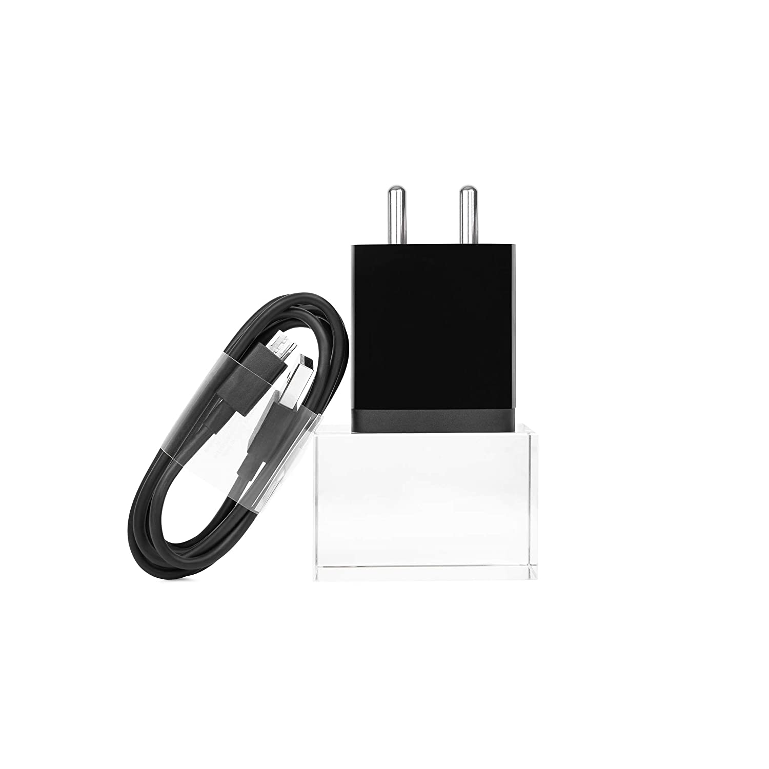 MI WALL CHARGER FOR MOBILE PHONES WITH MICRO USB CABLE (BLACK)