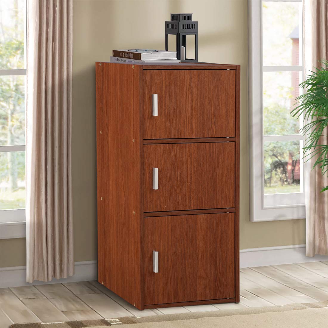 HOMETOWN ALBERT ENGINEERED WOOD OFFICE STORAGE CABINET - (OAK)