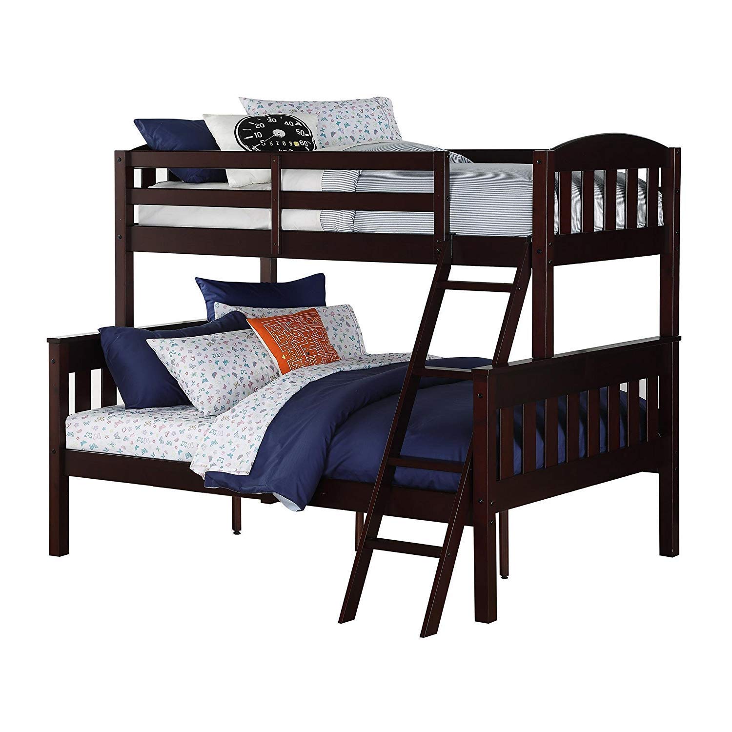 BL WOOD SHEESHAM WOOD BUNK BED WITH STORAGE DRAWER FOR KIDS AND ADULTS (MAHOGANY FINISH)