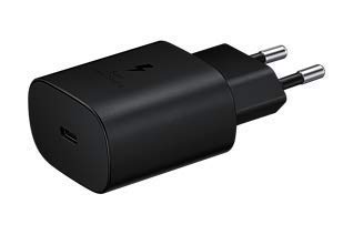 SAMSUNG ORIGINAL 25W USB TRAVEL ADAPTER FOR CELLULAR PHONES, BLACK