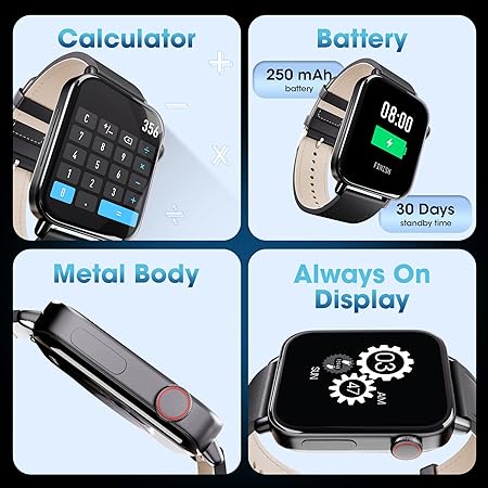 ZEBRONICS ICONIC AMOLED BLUETOOTH CALLING SMARTWATCH, 4.52CM (1.8