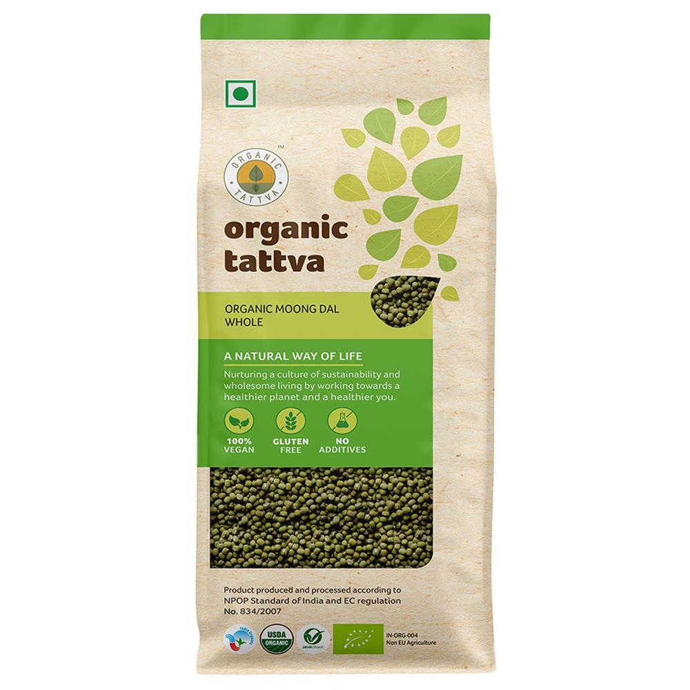 ORGANIC TATTVA WHOLE MOONG 500 G