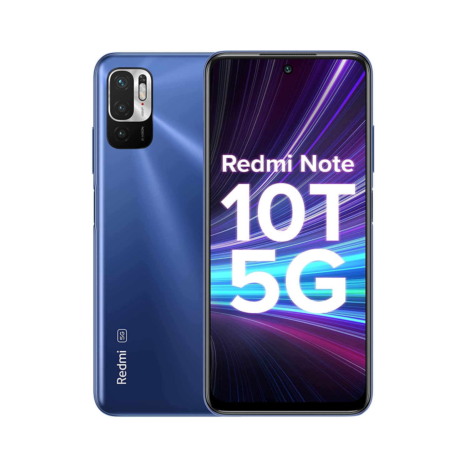 REDMI NOTE 10T 5G (METALLIC BLUE, 4GB RAM, 64GB STORAGE) | DUAL 5G | 90HZ ADAPTIVE REFRESH RATE | MEDIATEK DIMENSITY 700 7NM PROCESSOR