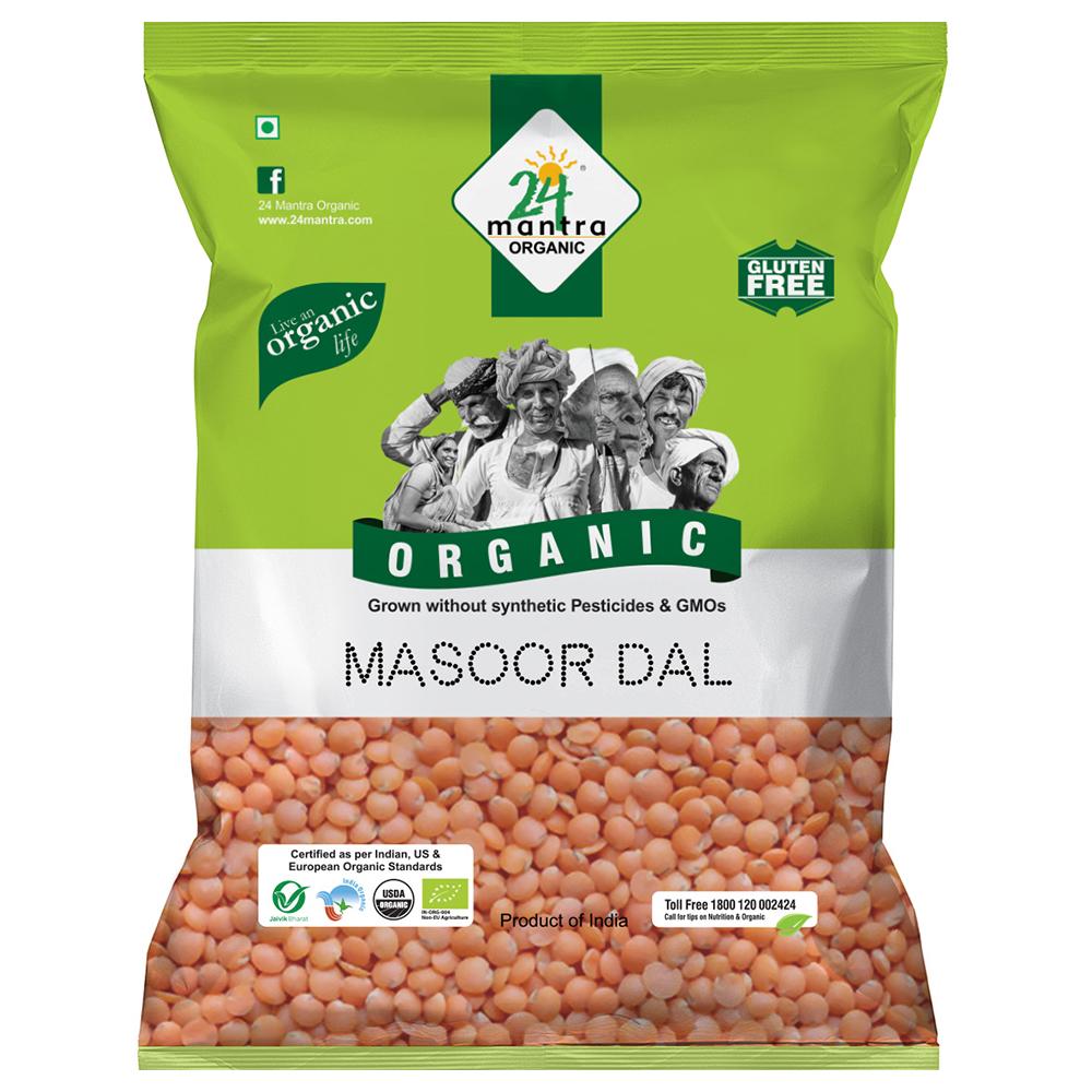 24 MANTRA ORGANIC MASOOR DAL 500 G