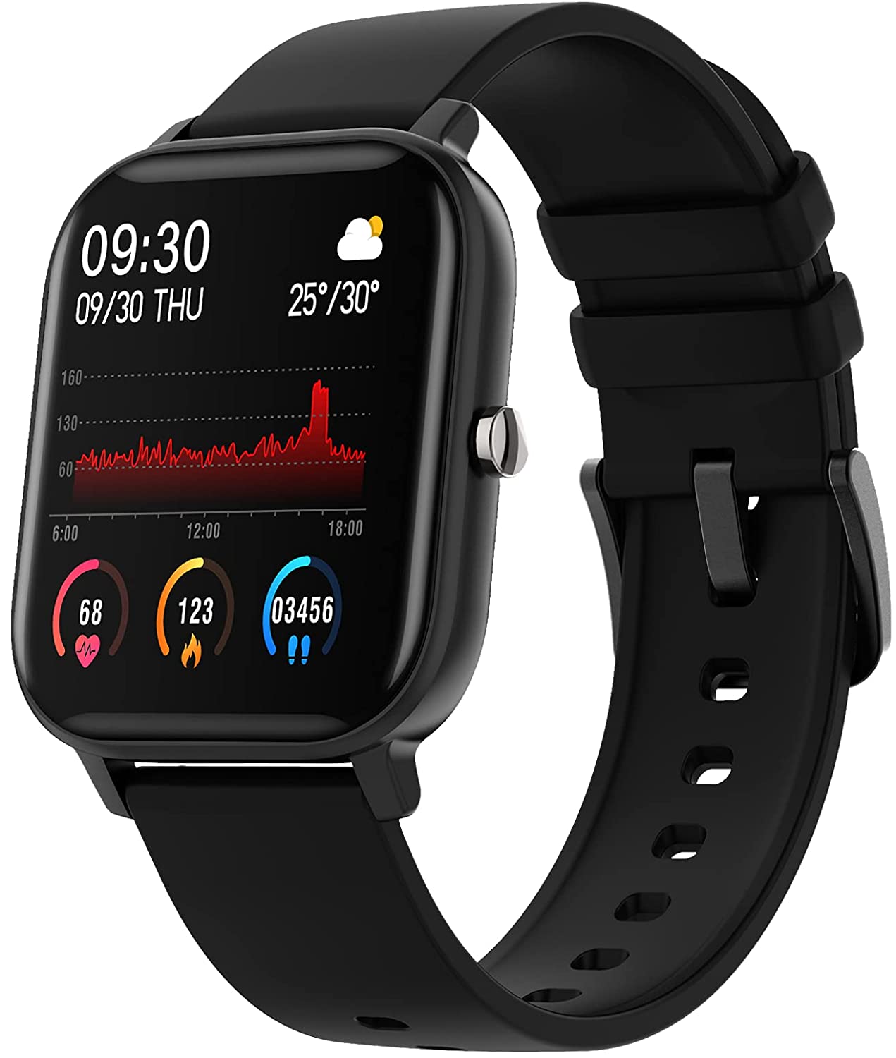 FIRE-BOLTT SPO2 FULL TOUCH 1.4 INCH SMART WATCH 400 NITS PEAK BRIGHTNESS METAL BODY 8 DAYS BATTERY LIFE WITH 24*7 HEART RATE MONITORING IPX7 WITH BLOOD OXYGEN, FITNESS, SPORTS & SLEEP TRACKING (BLACK)