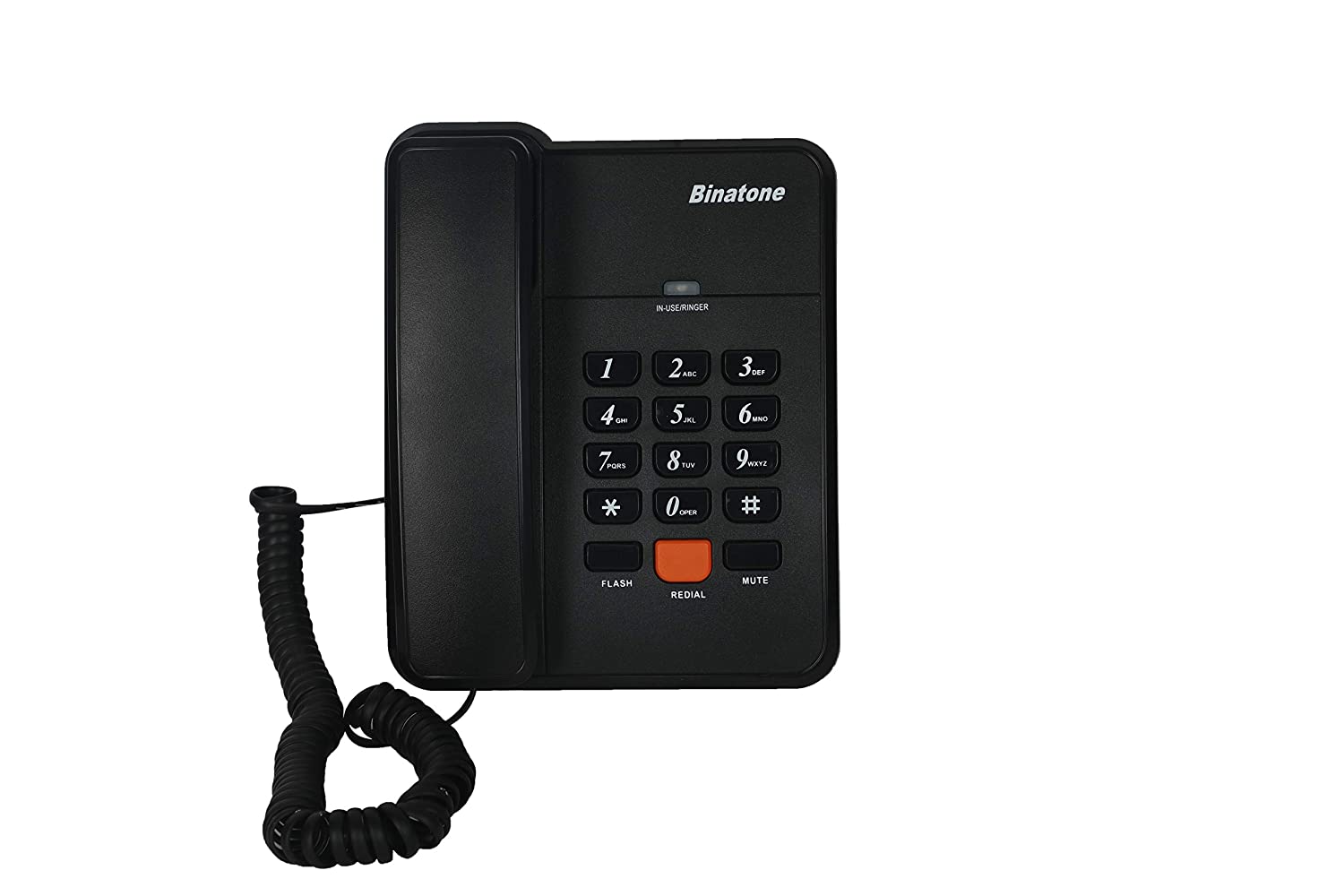 BINATONE SPIRIT 111N BASIC CORDED LANDLINE PHONE FOR OFFICE & HOME (BLACK)