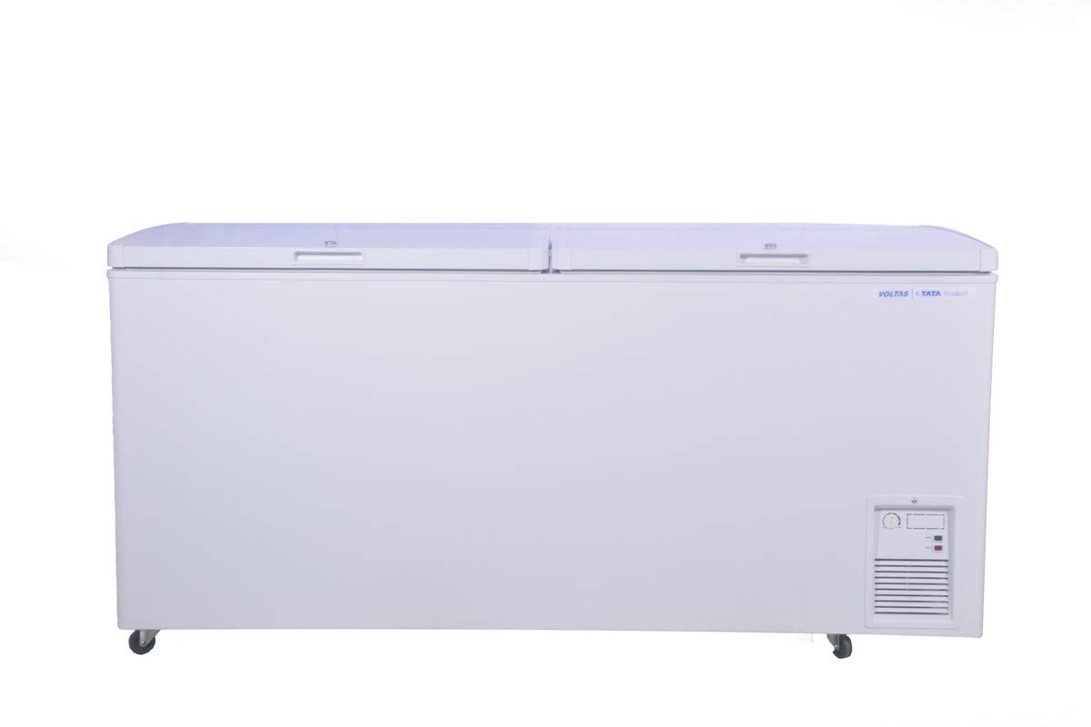 VOLTAS 405 DD CF DOUBLE DOOR DEEP FREEZER, 405 LITERS, WHITE