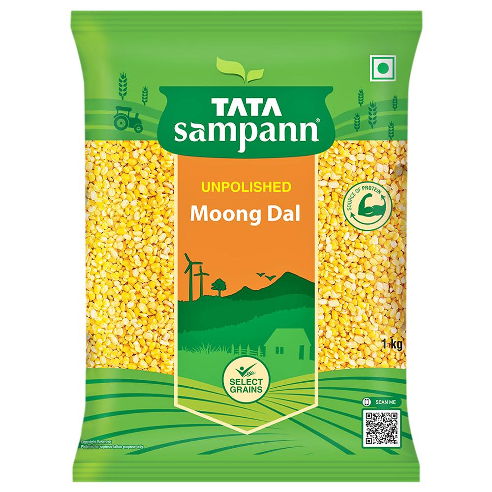 TATA SAMPANN HIGH PROTEIN UNPOLISHED MOONG DAL 1 KG