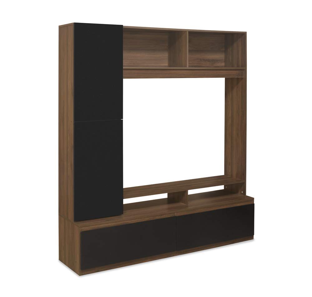 @HOME BY NILKAMAL FLORITO ENGINEERED WOOD SHELF STORAGE TV UNIT IN WENGE FINISH