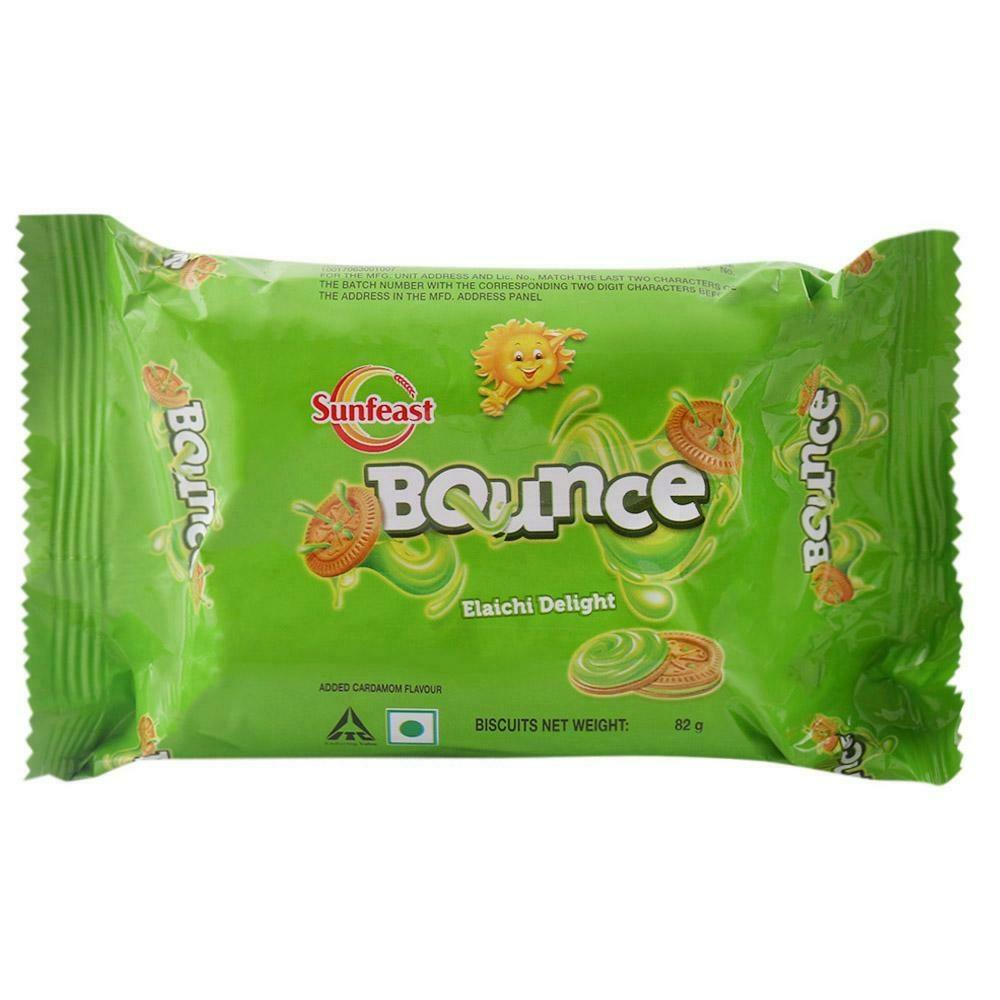 SUNFEAST BOUNCE ELAICHI DELIGHT CREAM BISCUITS 82 G