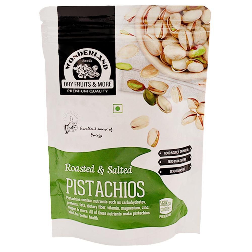 WONDERLAND FOODS PREMIUM ROASTED & SALTED PISTACHIOS 200 G