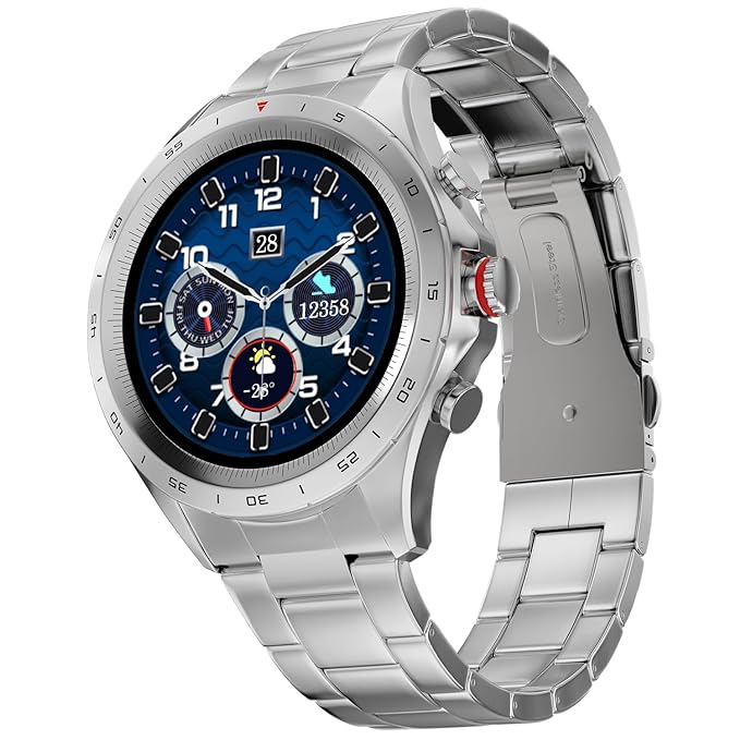 FIRE-BOLTT SOLACE LUXURY STAINLESS STEEL SMART WATCH, 1.32