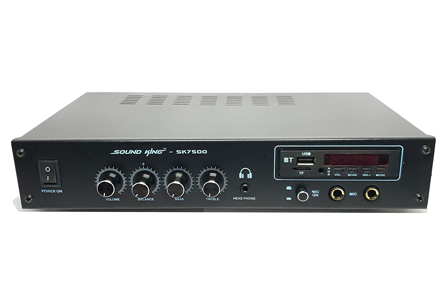 SOUND KING SK7500BT - 2.2CH BLUETOOTH MIXER AMPLIFIER WITH MICROPHONE INPUT