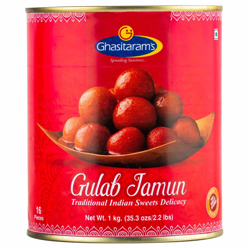 GHASITARAM`S GULAB JAMUN 1 KG (TIN)