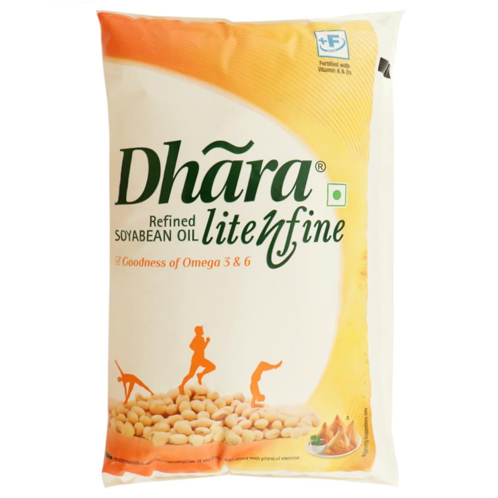 DHARA LITE N FINE REFINED SOYABEAN OIL 1 L